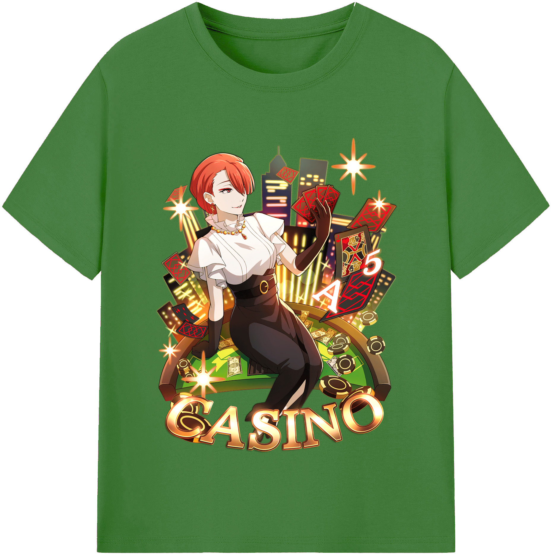 （画像用） 文豪ストレイドッグス Bungo Stray Dogs レディースカジュアルプリントTシャツ（綿100％）
